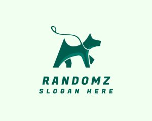 Dog Walker Leash logo design