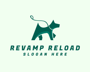 Dog Walker Leash logo design