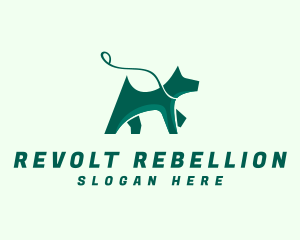 Dog Walker Leash logo design