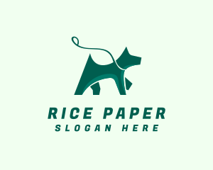 Dog Walker Leash logo design