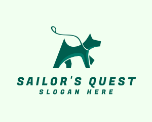 Dog Walker Leash logo design