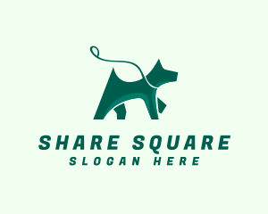 Dog Walker Leash logo design