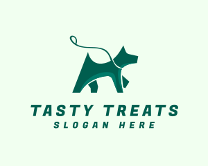 Dog Walker Leash logo design