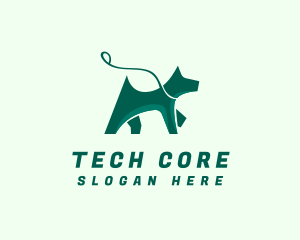 Dog Walker Leash logo design