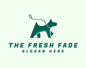 Dog Walker Leash logo design