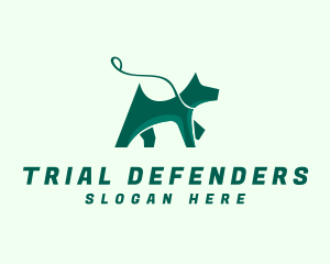 Dog Walker Leash logo design