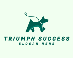 Dog Walker Leash logo design