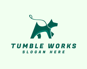 Dog Walker Leash logo design