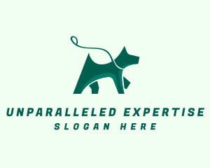 Dog Walker Leash logo design