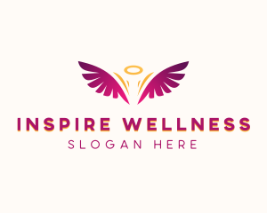 Holistic Angel Wings logo design