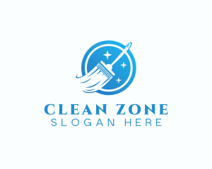 Cleaning Squeegee Housekeeping logo design