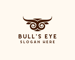 Bull Horn Animal logo design