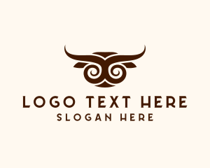 Horn - Bull Horn Animal logo design