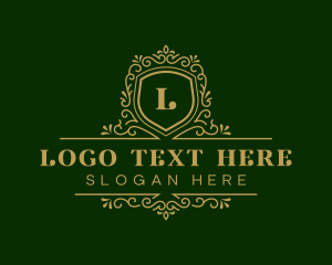 Luxury Decorative Shield logo