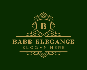 Luxury Decorative Shield logo design