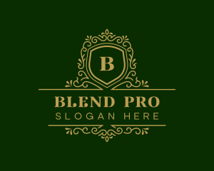 Luxury Decorative Shield logo design