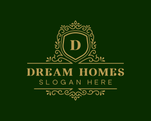 Luxury Decorative Shield logo