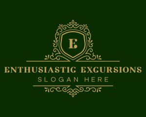 Luxury Decorative Shield logo design