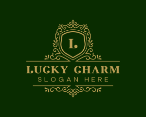 Luxury Decorative Shield logo design