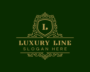 Luxury Decorative Shield logo design