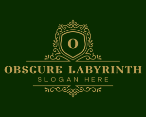 Luxury Decorative Shield logo design