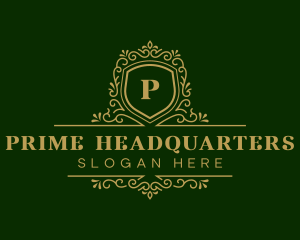 Luxury Decorative Shield logo design