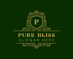 Luxury Decorative Shield logo design