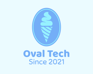 Blue Ice Cream Badge logo