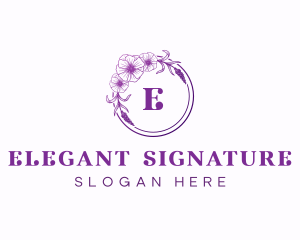 Elegant Flower Garden logo design