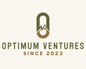 Mountain Travel Letter O logo design