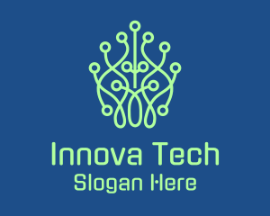 Leaf Tech Network logo design