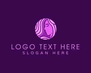 Woman Hair Stylist logo