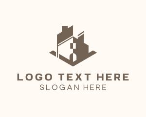 Geometric House Structure Logo