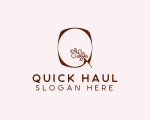 Floral Beauty Boutique Letter Q logo design