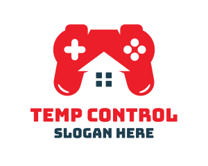 Gaming Controller Play House logo design