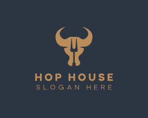 Bull Steak House logo design