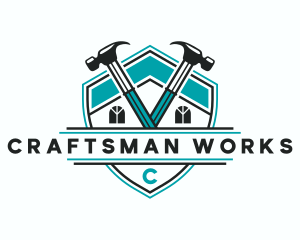 Hammer Roof Repair logo design