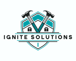 Hammer Roof Repair logo design