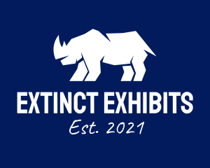 Abstract Rhino Silhouette logo