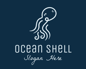 Blue Ocean Octopus logo design