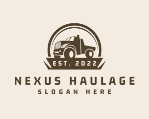 Farm Truck Transport logo design