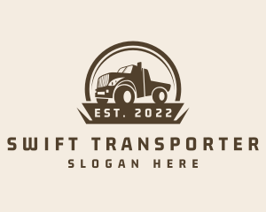 Farm Truck Transport logo design