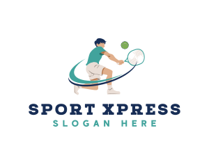 Tennis Player Varsity logo