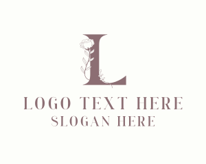 Floral Garden Letter L logo