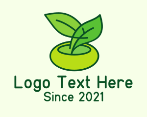 Leaf Pot Plant logo