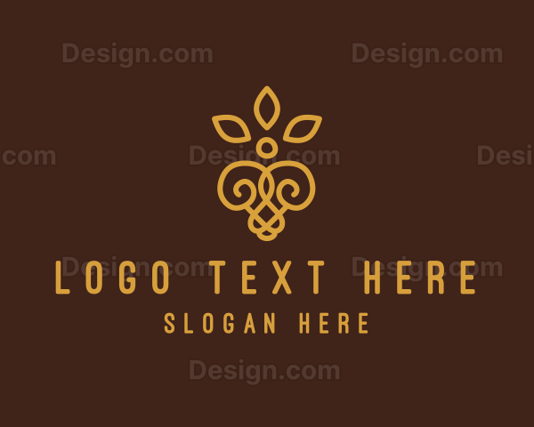 Elegant Filigree Decoration Logo