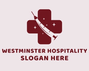 Pharmacy Syringe Vaccine logo design