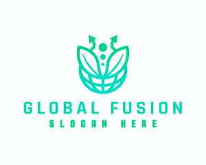 Global Natural Leaf logo design