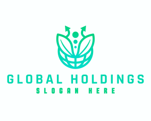 Global Natural Leaf logo design