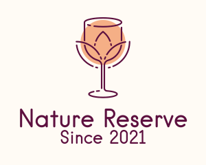 Natural Flower Wine  logo design